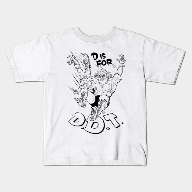 D is for DDT Kids T-Shirt by itsbillmain